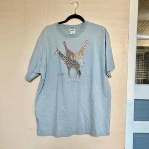 Vintage San Diego Zoo giraffe t shirt